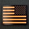 BritKitUSA SAR Infrared Reverse US Flag Patch Black & Orange Search & Rescue Hook Backing view 2