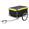 vidaXL Bike Cargo Trailer, Robust Steel Frame, High Load Capacity, Quick-Connect Ball Coupling Design, Water- 100% Polyester Cover, Storage-Efficient view 1