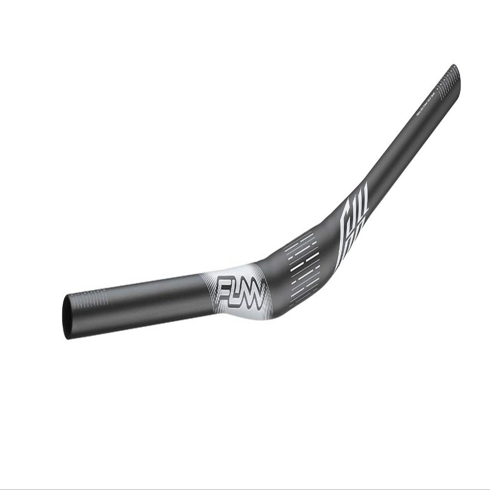 Funn Full On Mountain Bike Handlebar with Bar Clamp 35mm and Width 785mm, Tough and Lightweight Alloy Riser Handlebar for MTB, BMX and Road Bike, Rise 15mm MTB Handlebar (Black)