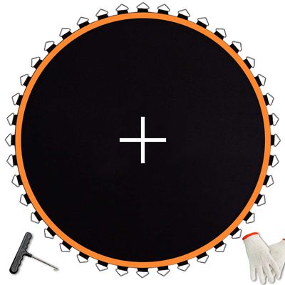 JumpTastic Replacement Trampoline Mat Fits14FT Trampoline Frame with 72 Pcs V-Ring Using 5.5in Spring(Not Include Spring | Mat's Diameter: 150in)
