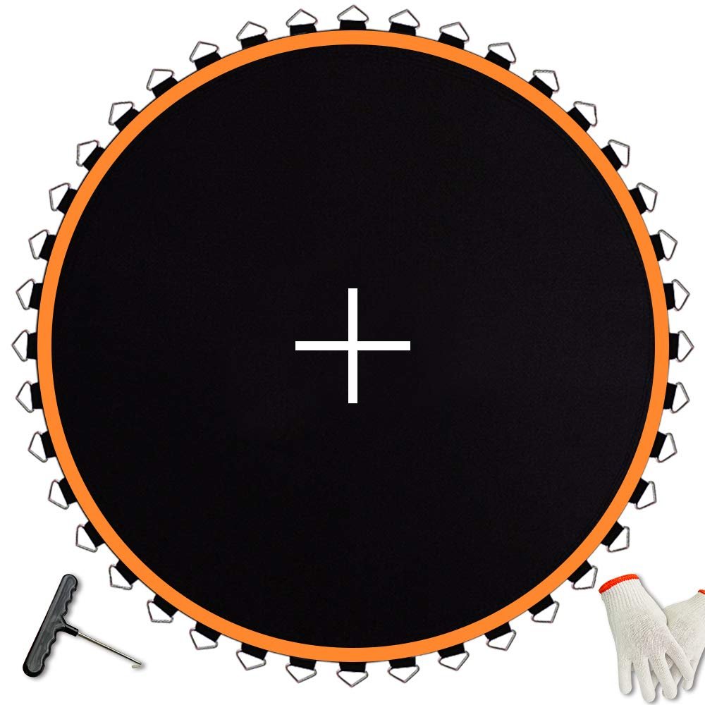 JumpTastic Replacement Trampoline Mat Fits14FT Trampoline Frame with 72 Pcs V-Ring Using 5.5in Spring(Not Include Spring | Mat's Diameter: 150in)