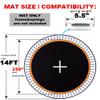 JumpTastic Replacement Trampoline Mat Fits14FT Trampoline Frame with 72 Pcs V-Ring Using 5.5in Spring(Not Include Spring | Mat's Diameter: 150in) view 2