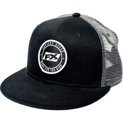 Black/Grey Factory Effex FX Statement Snapback Trucker Hat