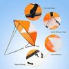 VGEBY1 Wind Sail, PVC Foldable Board Wind Sail Wind Paddle with Transparent Window for Kayak Canoes Inflatables Boats (Orange) view 3