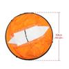 VGEBY1 Wind Sail, PVC Foldable Board Wind Sail Wind Paddle with Transparent Window for Kayak Canoes Inflatables Boats (Orange) view 4