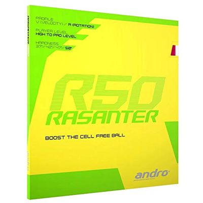 ANDRO Rasanter R50 Table Tennis Rubber Black 2.0