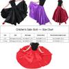 Professional Girls Belly Latin Dance Training Skirt - Dance-Specific Full Flowy Circle Ankle-Length with Elastic Waist (Lakeblue) view 3