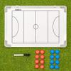 FORZA 18in x 12in Double-Sided Sports Coaching Whiteboard | 13 Sports Options - Magnetic Markers, Pen, and Eraser Included (Netball, Without Carry Bag) view 1
