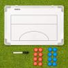 FORZA 18in x 12in Double-Sided Sports Coaching Whiteboard | 13 Sports Options - Magnetic Markers, Pen, and Eraser Included (Netball, Without Carry Bag) view 2