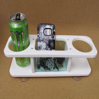 APF Marine Coke Green Double Beverage Cup Holder w Storage Box Catch All