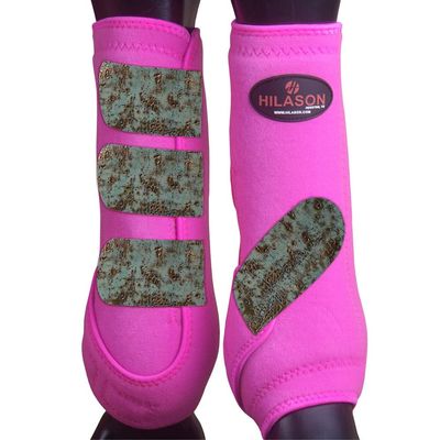 HILASON Large Horse Medicine Sports Boots Rear Hind Leg