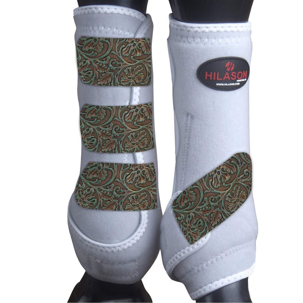 HILASON Large Horse Medicine Sports Boots Rear Hind Leg