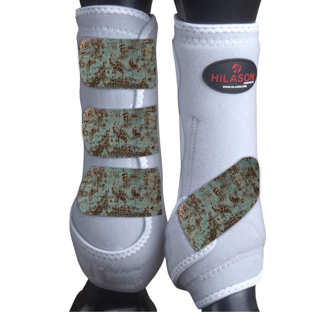 HILASON Large Horse Medicine Sports Boots Rear Hind Leg