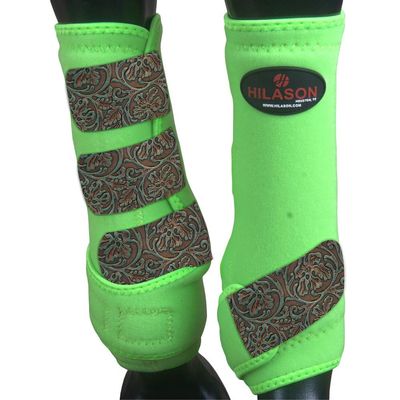 HILASON Large Horse Medicine Sports Boots Rear Hind Leg