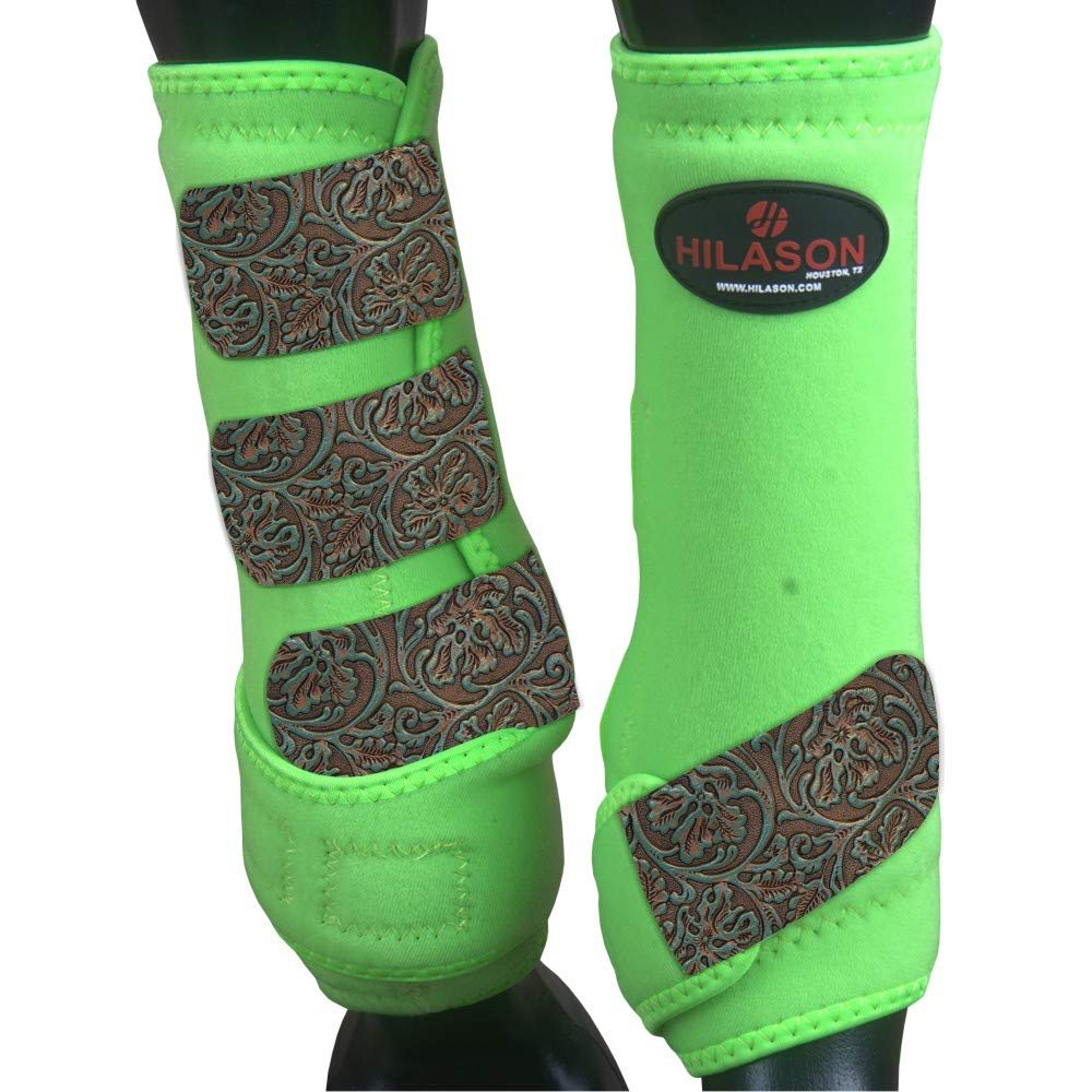 HILASON Large Horse Medicine Sports Boots Rear Hind Leg