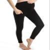 Ferrieswheel Story Pregnancy Leggings for Women Maternity Pants with Pockets Yoga Pregnant Trousers Black view 1