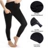 Ferrieswheel Story Pregnancy Leggings for Women Maternity Pants with Pockets Yoga Pregnant Trousers Black view 2