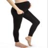 Ferrieswheel Story Pregnancy Leggings for Women Maternity Pants with Pockets Yoga Pregnant Trousers Black view 3