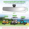 10L0L Universal Adjustable Golf Cart Panoramic Rear View Mirror, Rotatable 270 Rotation 16.5"Wide Angle Full Rearview Golf Cart Mirror for EZ Go, Club Car, Yamaha view 4