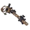 TOPOINT ARCHERY CNC Aluminum 5/7 Pin .019" Tool-Less Bow Sight with Micro Adjust Detachable Bracket LED Sight Light for Left/Right Hand (PRO 7 PINS, CAMO) view 1