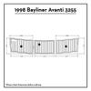 1998 Bayliner Avanti 3255 Swim Platform Pad Boat EVA Teak Decking 1/4" 6mm (Light Grey with Black Lines) view 1