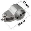 PolarLander 1 Pc Yachts Marine Boats Hardware Fittings 316 Stainless Steel Heavy Duty Bimini Top Hinged Jaw Slides With Bolt 35mm view 2