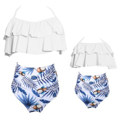 Baby Girls Swimsuits Mommy and Me Swimsuits 2 Pieces Family Matching Swimsuit