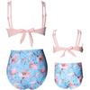 Baby Girls Swimsuits Mommy and Me Swimsuits 2 Pieces Family Matching Swimsuit Pink Blue view 3