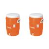Igloo 5-Gallon Heavy-Duty Beverage Cooler, Orange & Ultimate Drip Catcher Set (2 Set, 5-Gallon, Orange) view 1