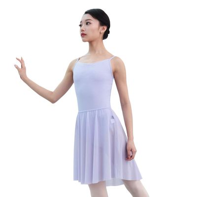 118141008 Girls Camisole Ballet Leotards Back Cross Dance Leotards (XL, Lilac)