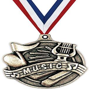 2" Music Medals, Music Award Medal Great Music Medals for Musicians Gold 100 Pack Prime