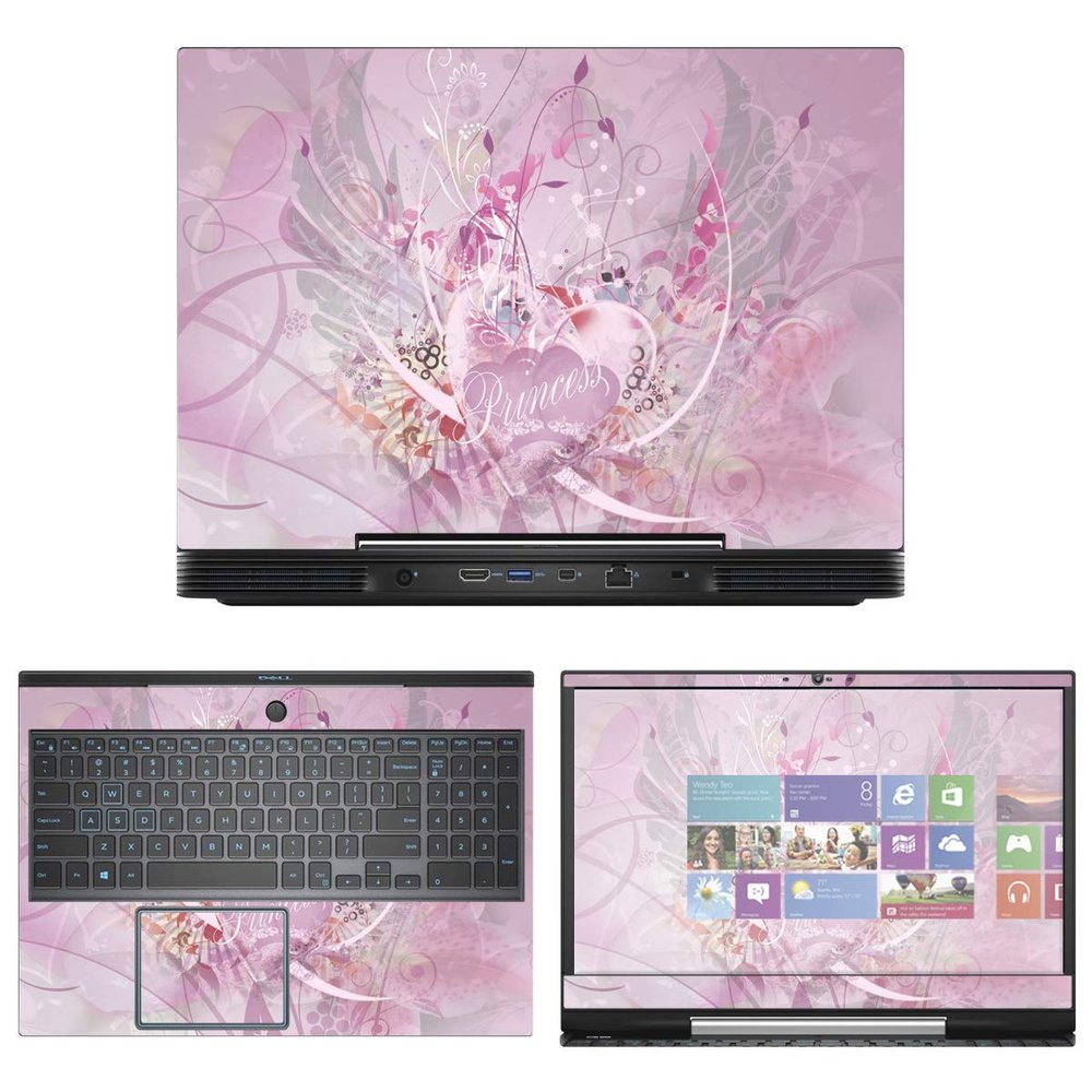Decalrus - Protective Decal Heart Skin Sticker for Dell G5 5590 (15.6" Screen) case Cover wrap DEg5_5590-44