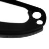 20x9cm 4KN Rescue Outdoor Climbing Right/Left Hand Ascender for 8-13mm Rope - Black, Left Hand view 4