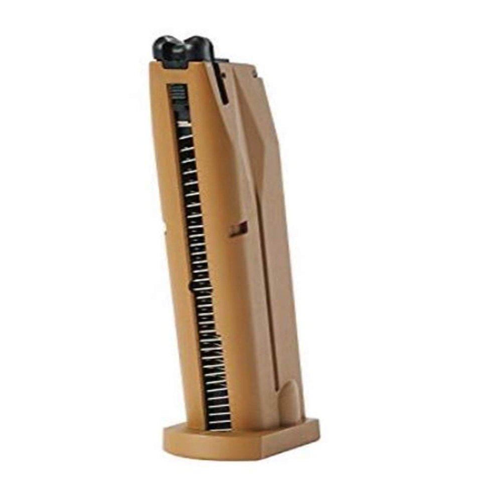 ELIYK Beretta M9A3 Blowback Automatic CO2 Powered 6mm BB Pistol Airsoft Gun, Spare 22-Shot Magazine (Mag Only)