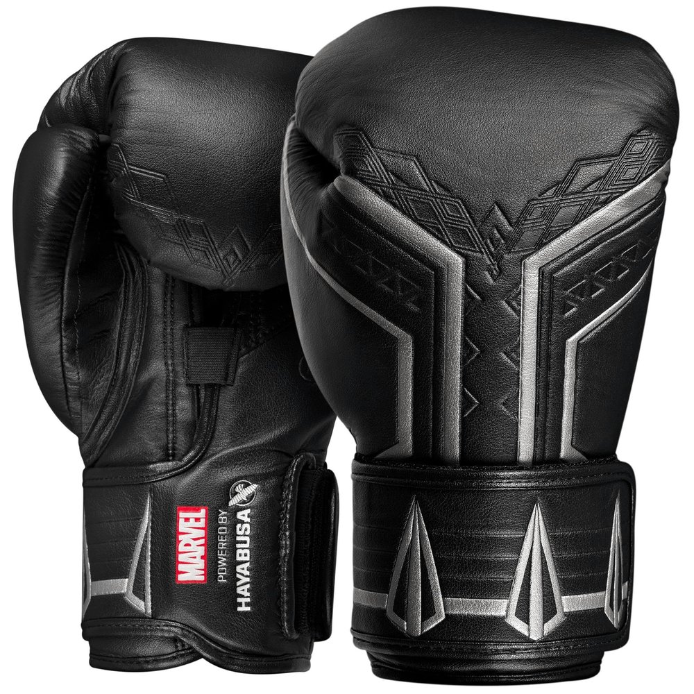Hayabusa Marvel Hero Elite Boxing Gloves for Men and Women - Black Panther, 16 oz