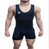 TRI-TITANS Simply Black Wrestling Singlet - Folkstyle - Mens & Youths (Adult L: 165lbs-185lbs) view 1