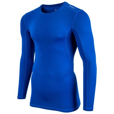 Champro Long Sleeve Compression Shirt - Polyester/Spandex, Adult Large, Royal