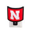 Team Sports America NCAA University of Nebraska Glowing Auto Sensor Night Light - 4" Long x 4" Wide x 2" High view 1