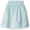 MUNKI MUNKI Big Girl's Smocked Waist Gingham Skirt Skirt, Blue & White, L(12) view 1