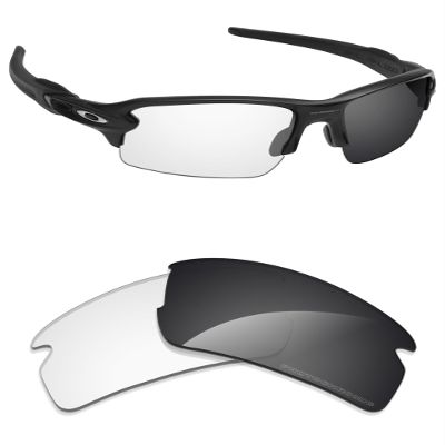 Alphax Adapt Grey Photochromic Non-polarized Replacement Lenses for Oakley Flak 2.0 XL OO9188 59mm Sunglasses