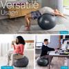 Core Balance Exercise Ball for Workouts, Anti-Burst and Slip Resistant, Swiss Yoga Ball for Pregnancy, Stability, Fitness and Physical Therapy, 4 Sizes, with Pump (25" / 65cm Black) view 3