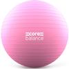 Core Balance Exercise Ball for Workouts, Anti-Burst and Slip Resistant, Swiss Yoga Ball for Pregnancy, Stability, Fitness and Physical Therapy, 4 Sizes, with Pump (33" / 85cm Pink) view 1