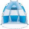 Beach Tent-Outdoors Easy Up Cabana Tent Sun Shelter Beach Umbrella, Deluxe Large for 5-6 Person Blue view 1