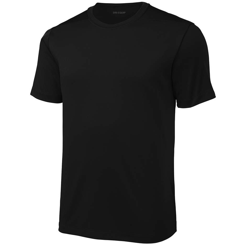 DRIEQUIP Mens Moisture Wicking UV Protection Pro Tee-S-Black