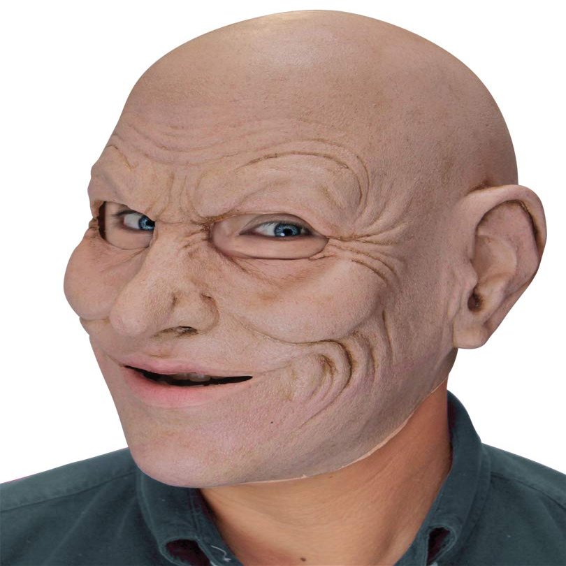 Ghoulish Productions, Crazy Jack Halloween Party Adult Costume Latex Mask