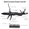 KINGMAX Pocket Knife,Multitool Tactical Knife with Blade,Saw, Plier, Screwdriver, Bottle Opener,Folding Knife Built with Full Stainless Steel,Perfect Tool for Men,Camping,Emergency,Outdoor,Daily Use. view 2