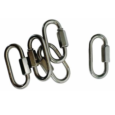 DBM IMPORTS Set of 5 PC 1/8" Stainless Steel 316 Quick Link Shackle Boat Marine WLL 150 LBS