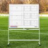 FORZA Double-Sided Wheeled Coaching Whiteboards | Dry Erase Board Equipped with Magnetic Markers, Pen & Eraser [60in x 47in or 35.4in x 24in] (Lacrosse, 60" x 47") view 1