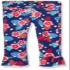 XOXO Girls' Toddler Stretch Twill Crop Pant, Navy Floral, 4T view 1