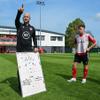 FORZA 35in x 24in Double-Sided Sports Coaching Whiteboard | 13 Sport Options - Dry Erase Board Equipped with Magnetic Markers, Pen & Eraser (Soccer, Without Carry Bag) view 4